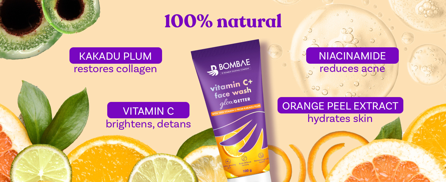 Bombae Vitamin C+ Facewash | Glowing Skin For All Skin